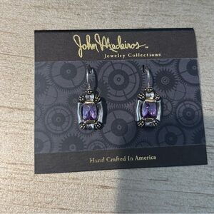 Purple and Silver and Gold Earrings NEW!